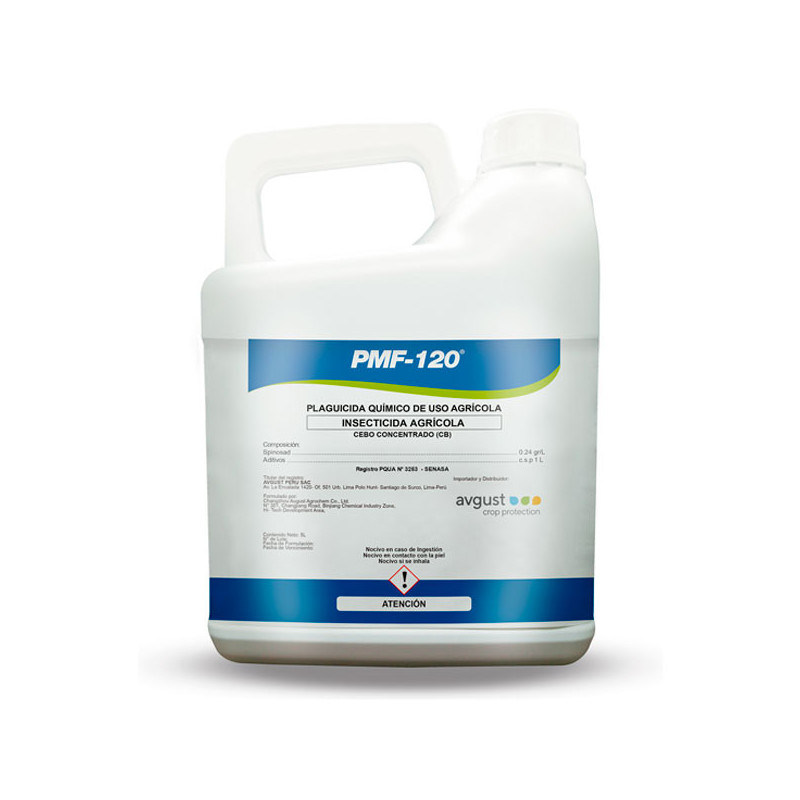 PMF-120 5L, Spinosad Insecticida Cebo Concentrado Mosca de la Fruta, Avgust 244.067797 PMF-120 5L, Spinosad Insecticida Cebo Co
