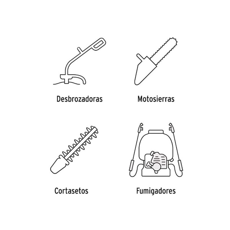 Aceite Sintetico 60ml 2oz Para 3L Gasolina motor 2 Tiempos Motos Desbrozadoras Motosierras, Truper ACES-2 14991 2.711864 Aceite