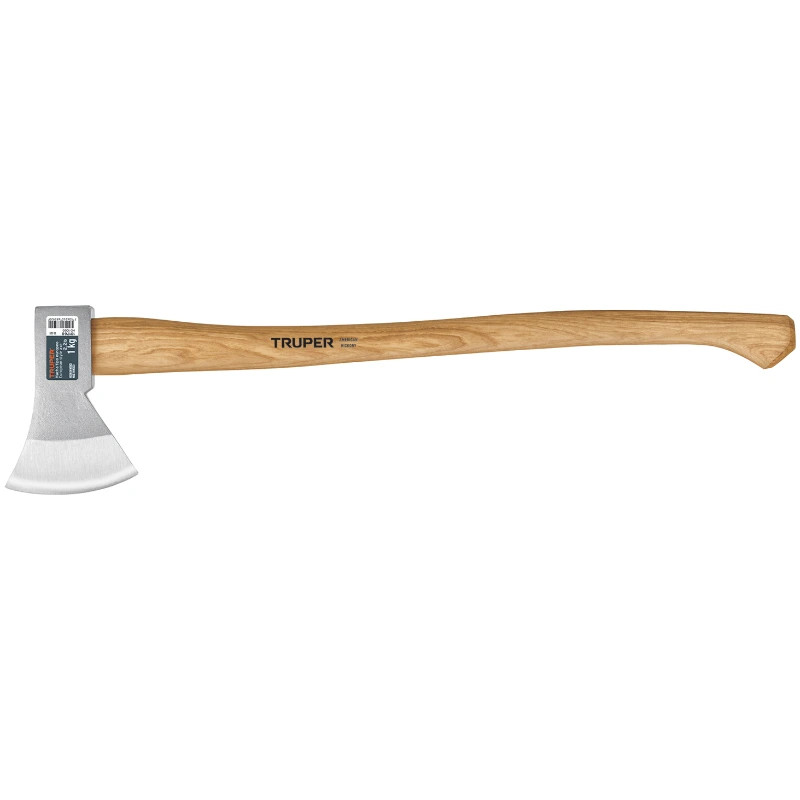Hacha europeo 800g MangoHickory 28" Truper 101768 42 Hacha europeo 800g MangoHickory 28" Truper 101768 Cabeza en acero al car