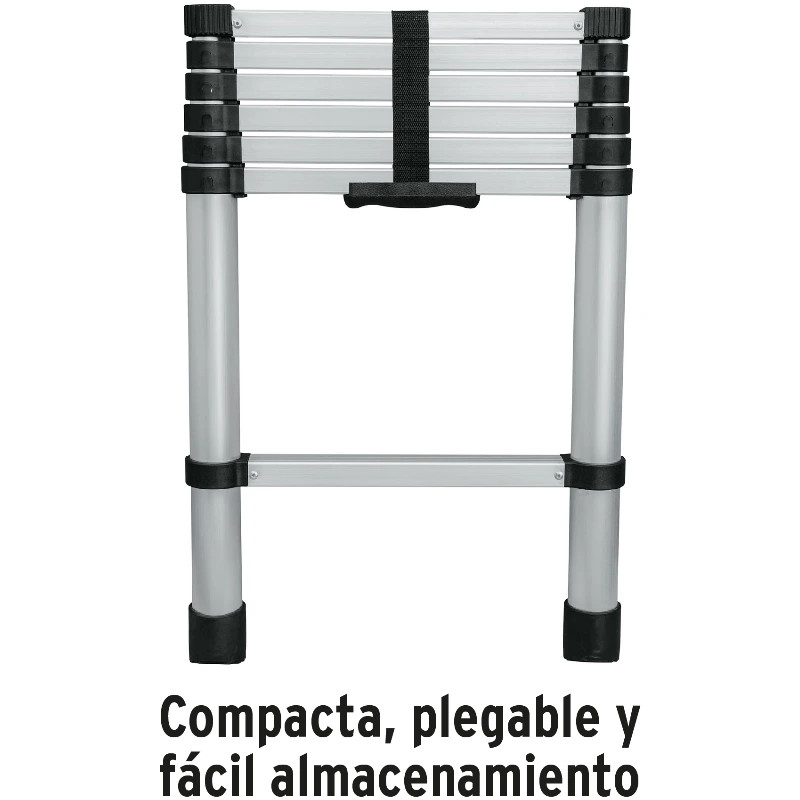Escaleras Telescopica 7 peldaños T2 102kg Plegable Aluminio Truper 101903 226 Escaleras Telescopica 7 peldaños T2 102kg Plegabl