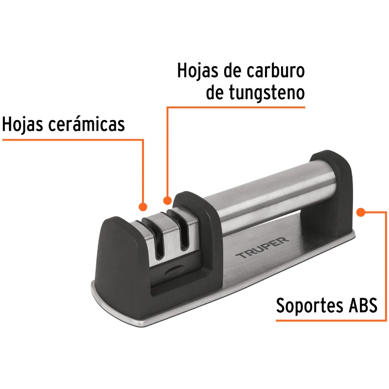Afiladores de Cuchillos 2Afildados Carburo de Tungsteno, Truper 15147 30.999999 Afiladores de Cuchillos 2Afildados Carburo de T
