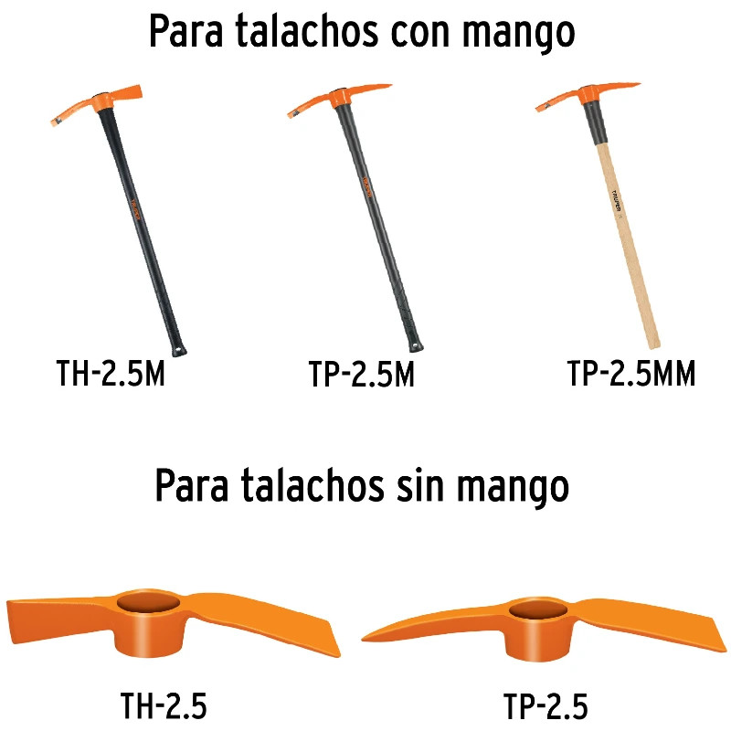 Mango de Repuesto para talachos 36" TP-2.5M y TH-2.5M Truper 15918 24 Mango de Repuesto para talachos 36" TP-2.5M y TH-2.5M Tr
