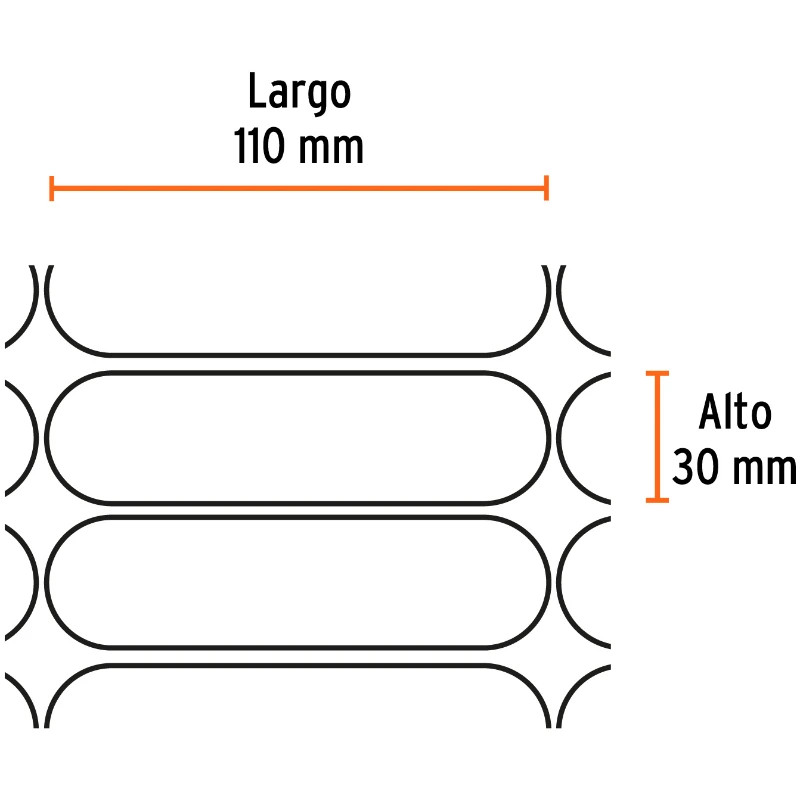 Rollo malla de seguridad 30m x1.22m Truper 15264 92 Rollo malla de seguridad 30m x1.22m Truper 15264 Ideal para delimitar el