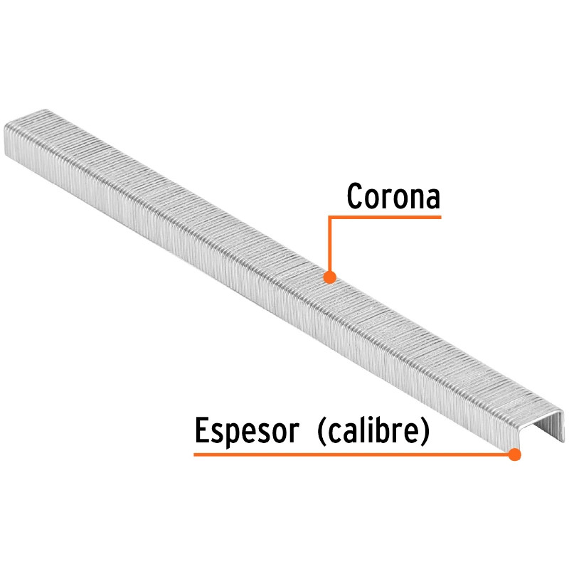 Grapas 6mm Corona 3/8" Calibre 22 5000u Engrapadora Truper 18282 8.5 Grapas 6mm Corona 3/8" Calibre 22 5000u Engrapadora Truper