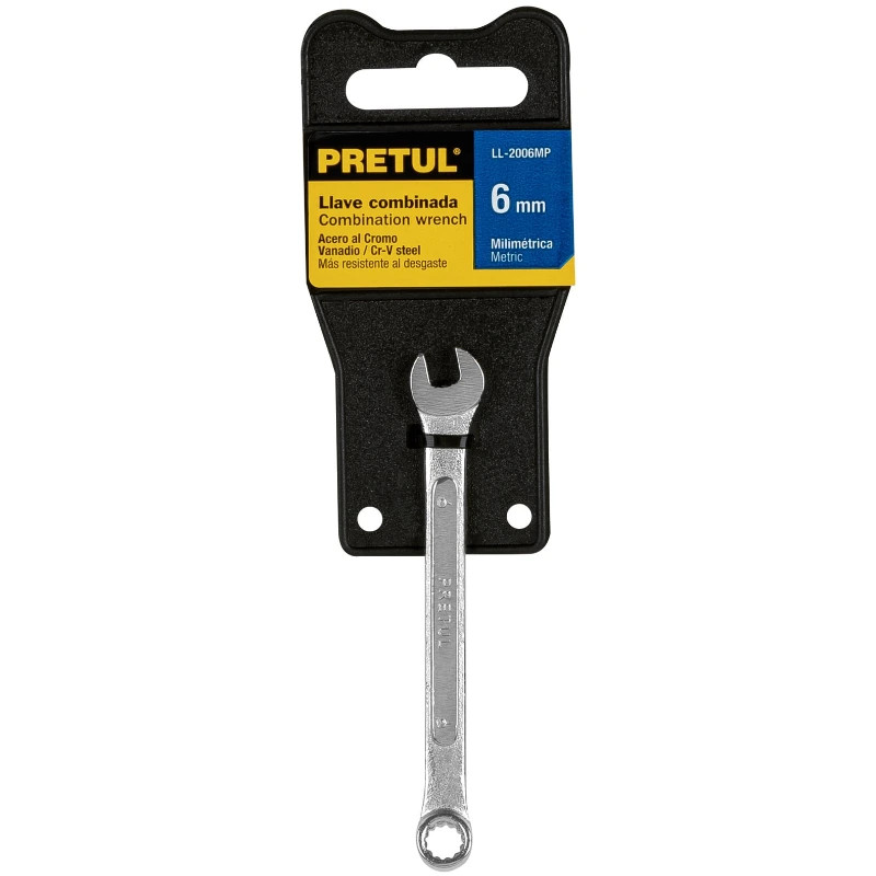 Llave Boca Mixta 6mm Combinada CrVanadio Pretul 21900 3.999964 Llave Boca Mixta 6mm Combinada CrVanadio Pretul 21900 Fabricad
