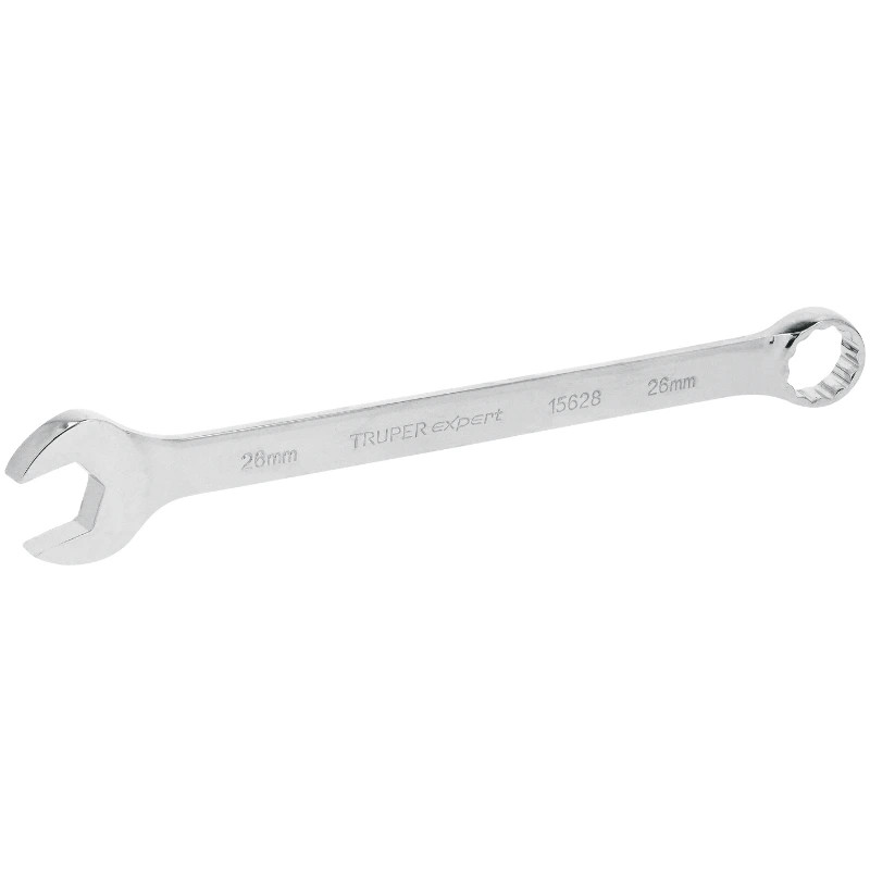 Llave Boca Mixta 26mm Combinada CrVanadio ELarga Truper 15628 31.000016 Llave Boca Mixta 26mm Combinada CrVanadio ELarga Truper