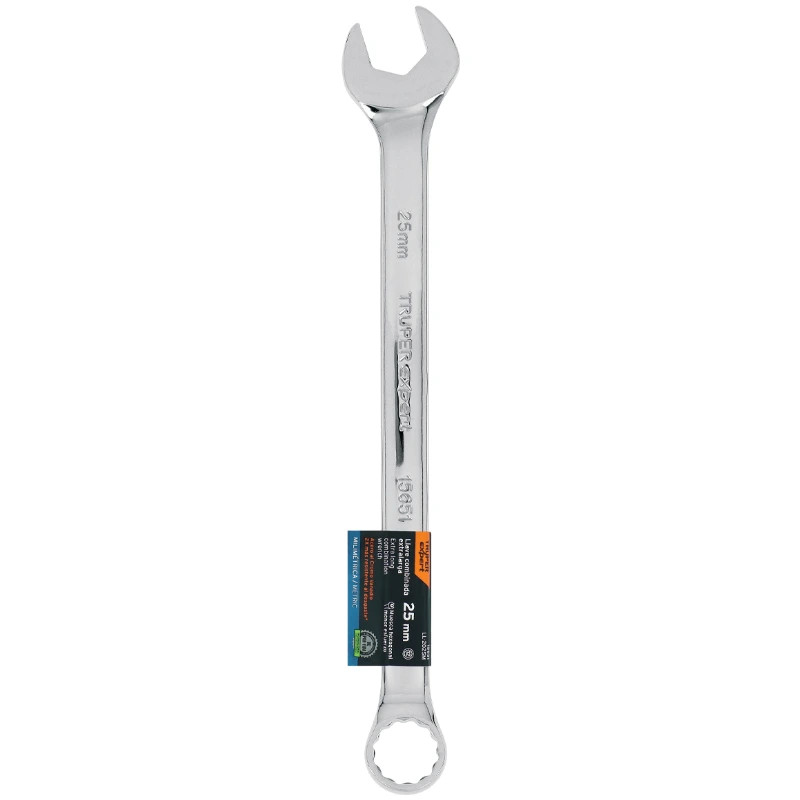 Llave Boca Mixta 25mm Combinada CrVanadio ELarga Truper 15651 29.000034 Llave Boca Mixta 25mm Combinada CrVanadio ELarga Truper