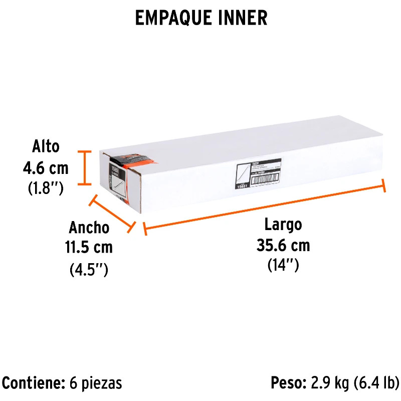 Llave Boca Mixta 25mm Combinada CrVanadio ELarga Truper 15651 29.000034 Llave Boca Mixta 25mm Combinada CrVanadio ELarga Truper
