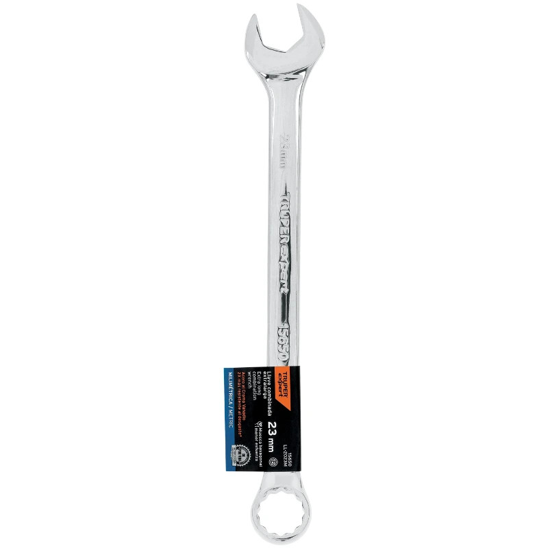 Llave Boca Mixta 23mm Combinada CrVanadio ELarga Truper 15650 22.000038 Llave Boca Mixta 23mm Combinada CrVanadio ELarga Truper