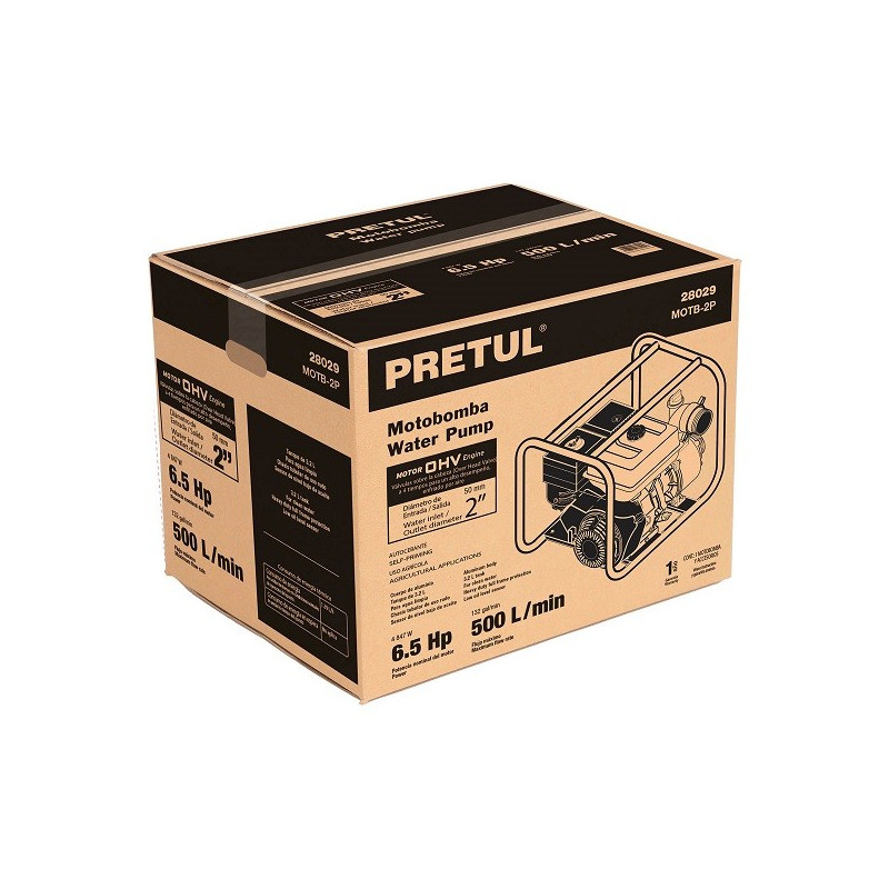 Motobomba Gasolina 2" 4T 6.5HP 500L/min A25m Autocebante, Pretul 28029 444.915254 Motobomba Gasolina 2" 4T 6.5HP 500L/min A25m