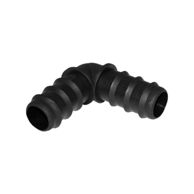  Codo dentado 16mm Bolsa 50und para riego por goteo HDPE, SAB 57.627119 Codo dentado 16mm Bolsa 50und para riego por goteo HDPE,