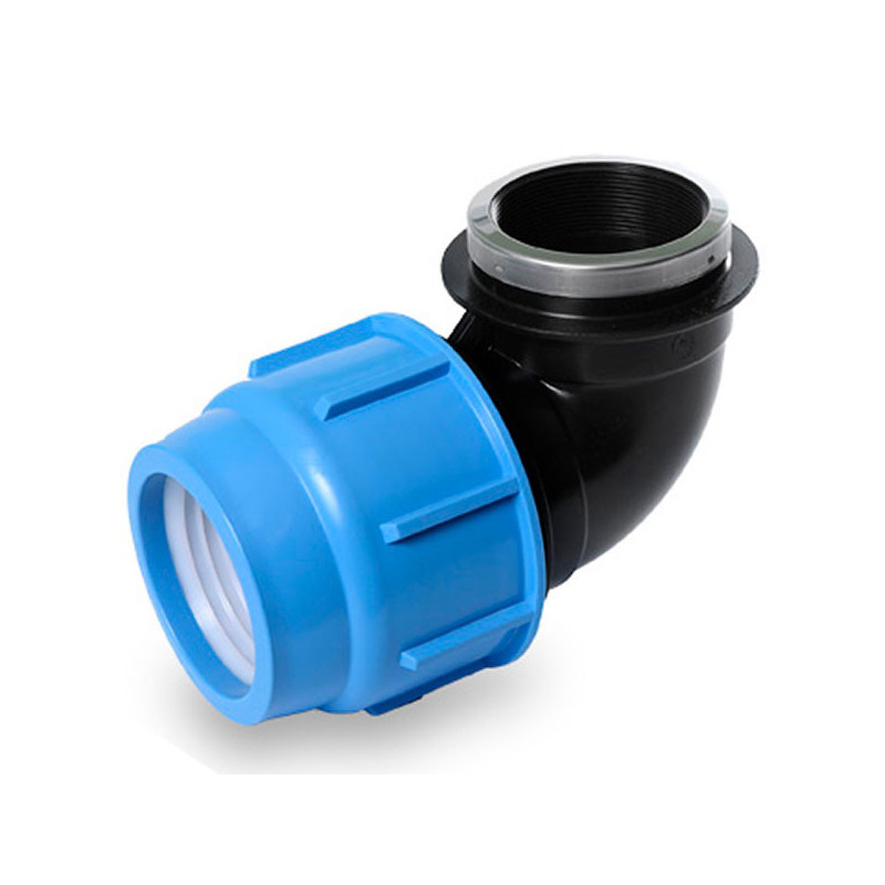  Codo Rosca Hembra 40mm X 1" 1/4 Riego Enlace HDPE PN16 10und, SAB 17.79661 Codo Rosca Hembra 40mm X 1" 1/4 Riego Enlace HDPE PN