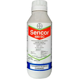  Sencor 1L, Metribuzin Herbicida Selectivo Accion Sistemico Pre Pro Emergente, Bayer 178.813559 Sencor 1L, Metribuzin Herbicida 