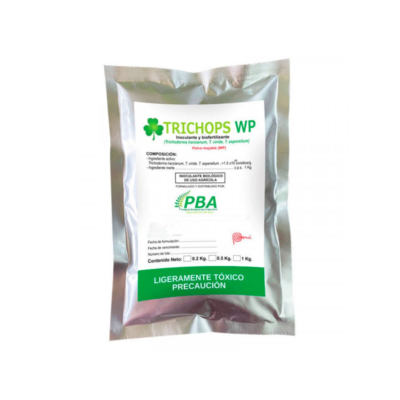  Trichops WP 200gr, Mezcla cepas de Trichoderma hongos antagonistas, PBA 39.830508 Trichops WP 200gr, Mezcla cepas de Trichoderm