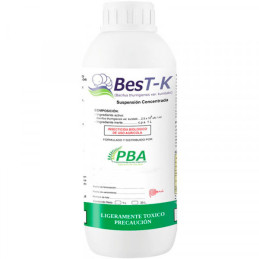  Best K SC 1L, Insectida biologico Bacteria entomopatogeno Bacillus thuringiensis var kurstaki, PBA 33.050847 Best K SC 1L, Inse