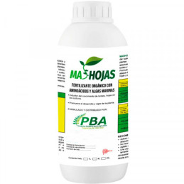 Mas Hojas 1L, Fertilizante organico con aminoacidos y algas marinas, PBA 33.050847 Mas Hojas 1L, Fertilizante organico con amin