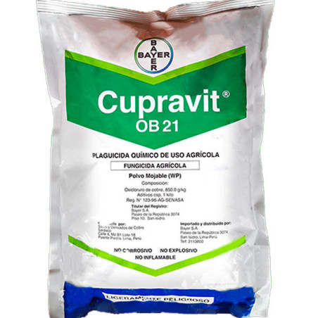  Cupravit 25Kg, Oxicloruro de Cobre Fungicida Accion Contacto Preventivo, Bayer 1353.389831 Cupravit 25Kg, Oxicloruro de Cobre F