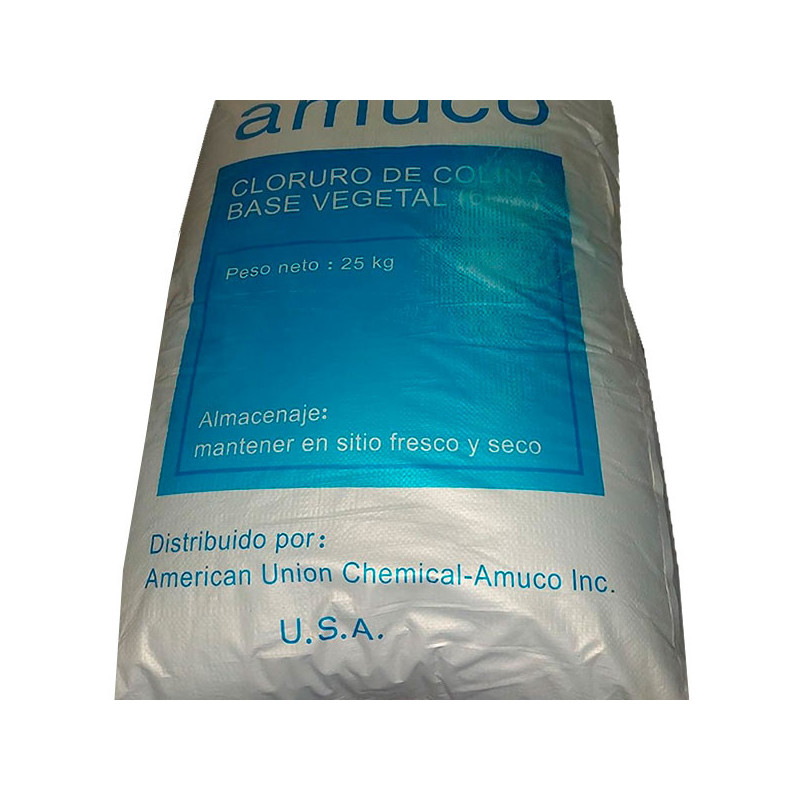  Cloruro de Colina 25Kg, Aminoacidos, Vitamina B4, Suplemento, Montana 218.644068 Cloruro de Colina 25Kg, Aminoacidos, Vitamina 