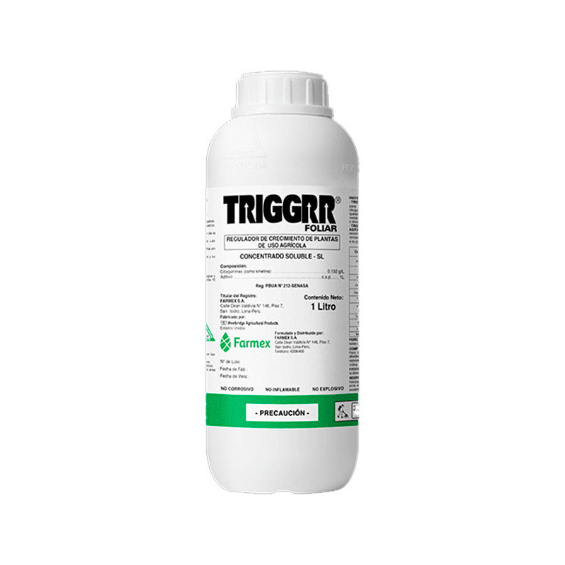  Triggrr Foliar 1L, Citoquininas Regulador de Crecimiento, Farmex 83.898305 Triggrr Foliar 1L, Citoquininas Regulador de Crecimi