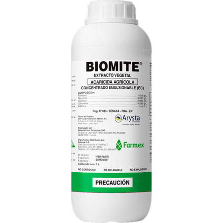  Biomite 1L, Farmesol+Nerolidol+Geraniol+Citronellol Acaricida Biologico, Arysta 208.474576 Biomite 1L, Farmesol+Nerolidol+Geran