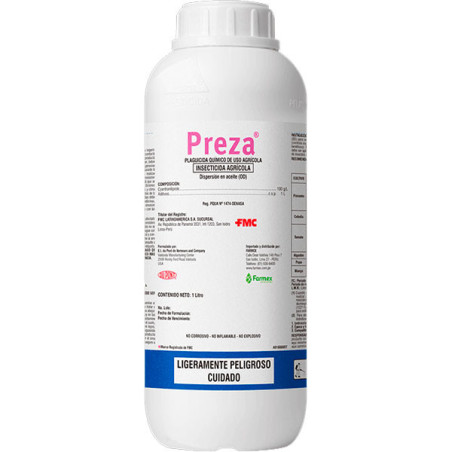  Preza 1L, Cyantraniliprole Insecticida Accion Contacto Ingestion, FMC 945.762712 Preza 1L, Cyantraniliprole Insecticida Accion 