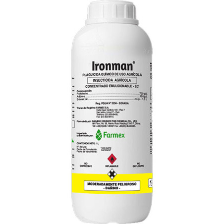  Ironman 1L, Profenofos Insecticida Accion contacto Ingestion, Farmex 110.169492 Ironman 1L, Profenofos Insecticida Accion conta