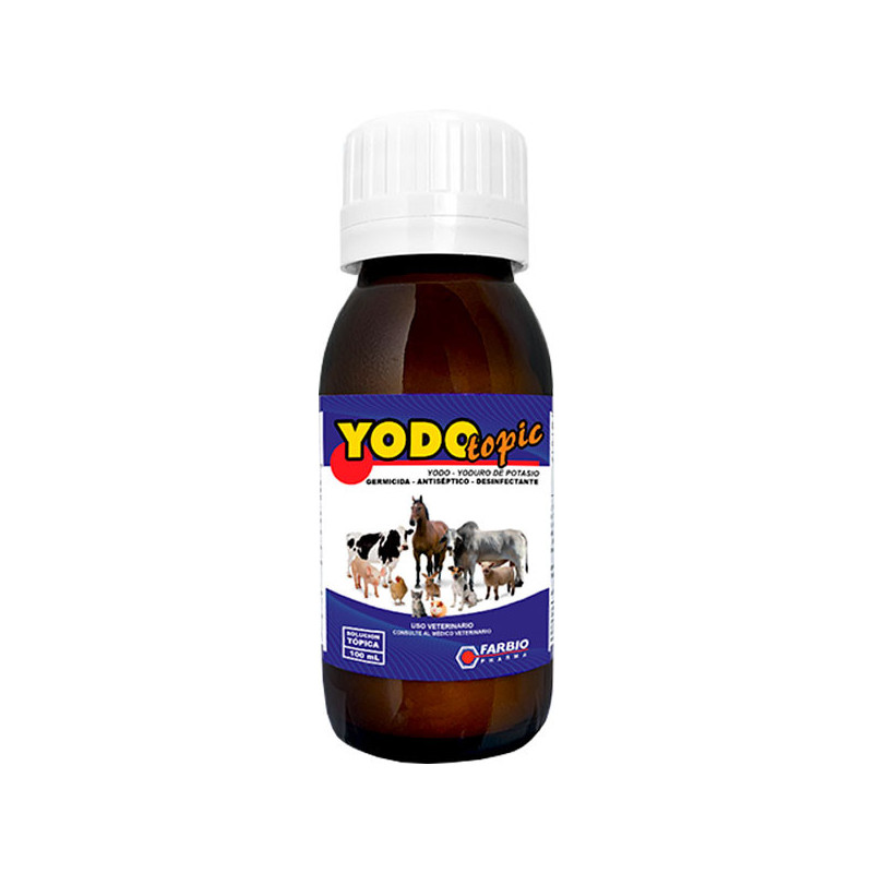  Yodotopic 100ml, Desifectante Germicida Antiseptico Uso Topico, Farbio 14.661017 Yodotopic 100ml, Desifectante Germicida Antise