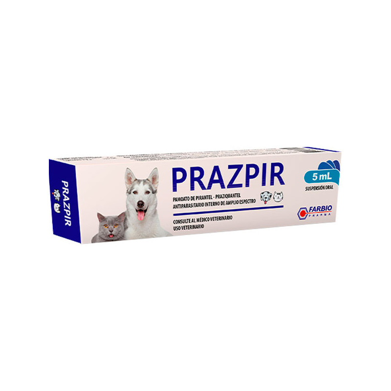  Prazpir 10ml, Antiparasitario Interno Canino Felino Adminitracion Oral, Farbio 12.79661 Prazpir 10ml, Antiparasitario Interno C