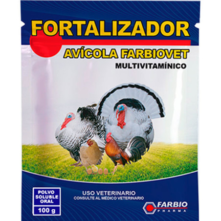  Fortalizador Avicola Farbiovet 20gr, Suplemento Vitaminico Administracion Oral, Farbio 7.457627 Fortalizador Avicola Farbiovet 