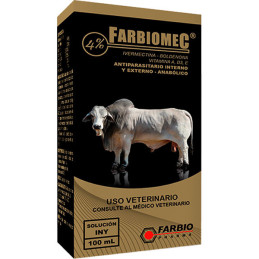  Farbiomec 4% 500ml, Antiparasitario Interno Externo Inyectable, Farbio 472.033898 Farbiomec 4% 500ml, Antiparasitario Interno E