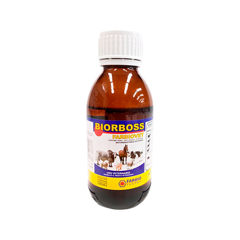  Biorboss Farbiovet 100ml, Antiparasitario Externo Uso Topico, Farbio 29.661017 Biorboss Farbiovet 100ml, Antiparasitario Extern