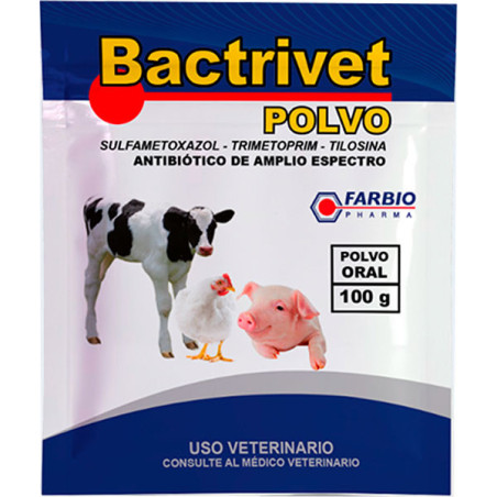  Bactrivet 1Kg, Sulfametoxazol Trimetoprim Tilosina Antibiotico Amplio Espectro Administracion Oral, Farbio 169.491525 Bactrivet