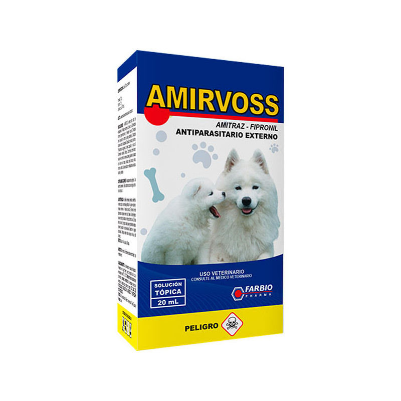  Amirvoss 100ml, Amitraz Antiparasitario Externo Uso Topico, Farbio 28.813559 Amirvoss 100ml, Amitraz Antiparasitario Externo Us