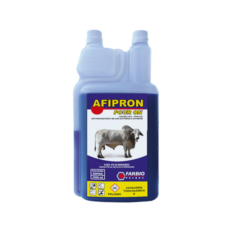  Afipron Pour On 1L, Antiparasitario Externo Interno Uso Topico, Farbio 207.627119 Afipron Pour On 1L, Antiparasitario Externo I
