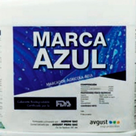  Marca Azul 20L, Marcador agricola azul, marcar pulverizaciones con agroquimicos, Avgust 1509.322034 Marca Azul 20L, Marcador ag