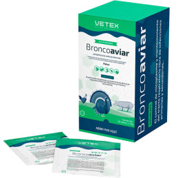  Broncoaviar 50 sobres x 10gr, Tilosina tartrato Doxicilina Antibiotico Administracion Oral, Vetex 143.220339 Broncoaviar 50 sob