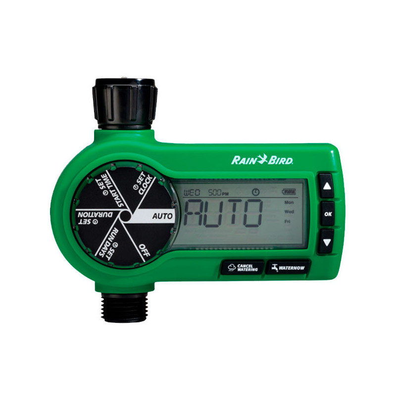 Programador de Riego Automatico Profesional grifo 3/4 a bateria, Alto Flujo Baja Presion, 1ZEHTMR Rain Bird 231.999999 Programa  Programador de Riego Automatico Profesional grifo 3/4 a bateria, Alto Flujo Baja Presion, 1ZEHTMR Rain Bird 231.999999 Programa