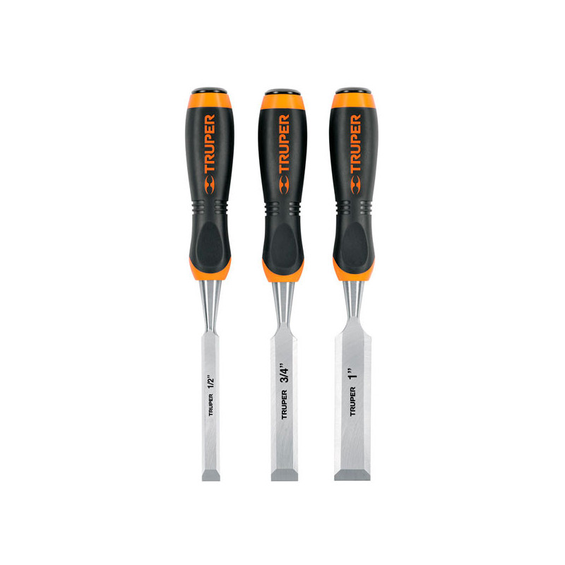  Juego de Formones 3 Piezas x100mm ComfortGrip, Truper 17759 31.355932 Alicate universal aislado 9" 1000v Electricista Comfort G