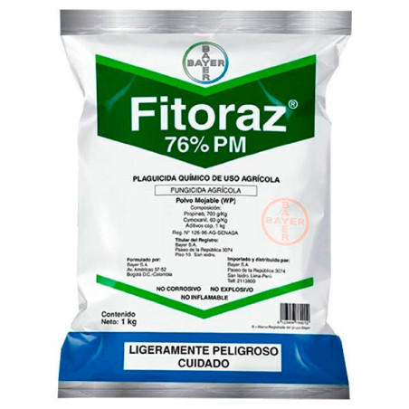  Fitoraz 500gr, Propineb 70%+Cymoxanil 6% Fungicida Accion preventivo y curativo, Bayer 54.237288 Fitoraz 500gr, Propineb 70%+Cy