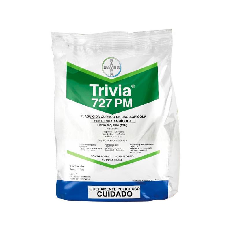  Trivia 1Kg, Propineb+Fluopicolide Fungicida Accion Preventivo Curativo, Bayer 115.254237 Trivia 1Kg, Propineb+Fluopicolide Fung