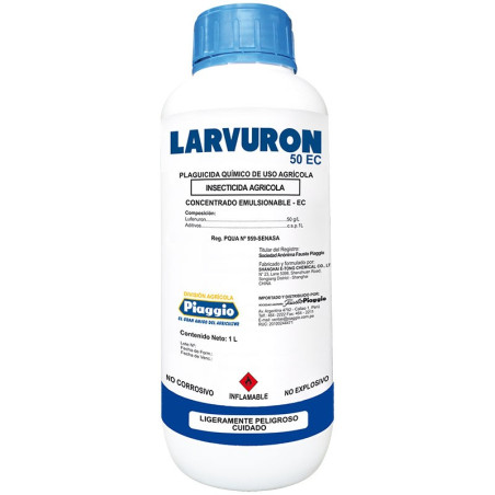 Larvuron 50 EC 1L fco, Lufenuron, Insecticida por contacto e ingestion, 25795 SAFP 60.169492 Larvuron 50 EC 1L fco, Lufenuron, 