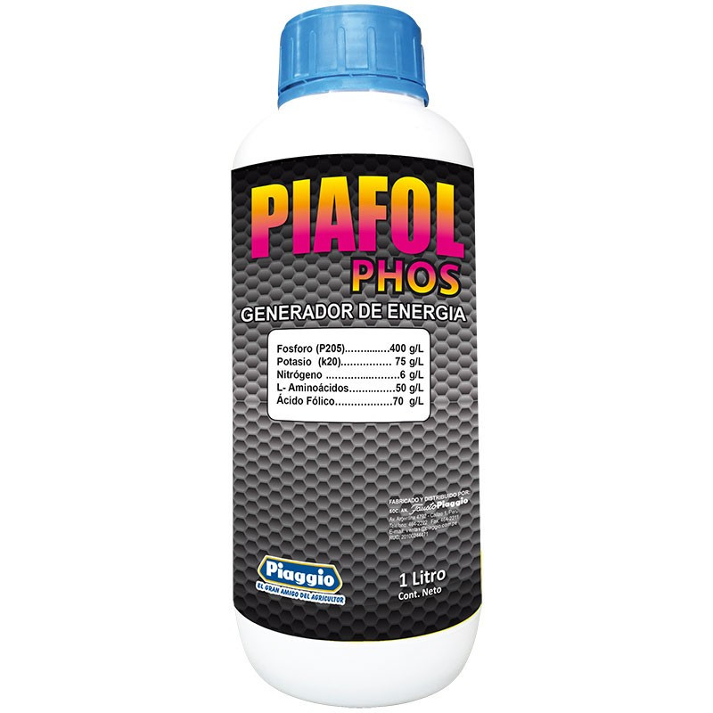  Piafol PHOS 1L fco, (P2O5) (K2O) (N) (L-Aminoacidos) (Acido Folico), 25821 SAFP 61.864407 Piafol PHOS 1L fco, (P2O5) (K2O) (N) 