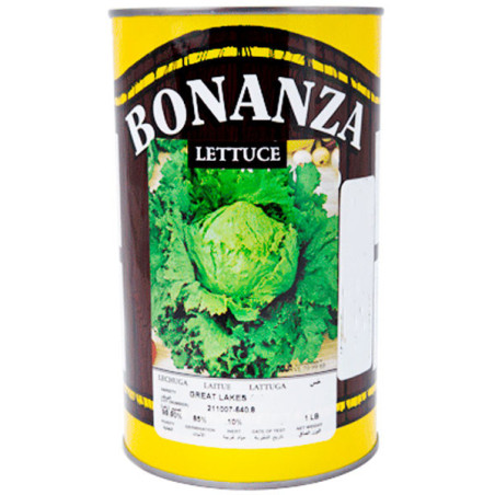  Lechuga Great Lakes 500gr, Semillas de Lechuga americana, Bonanza 154.237288 Lechuga Great Lakes 500gr, Semillas de Lechuga ame