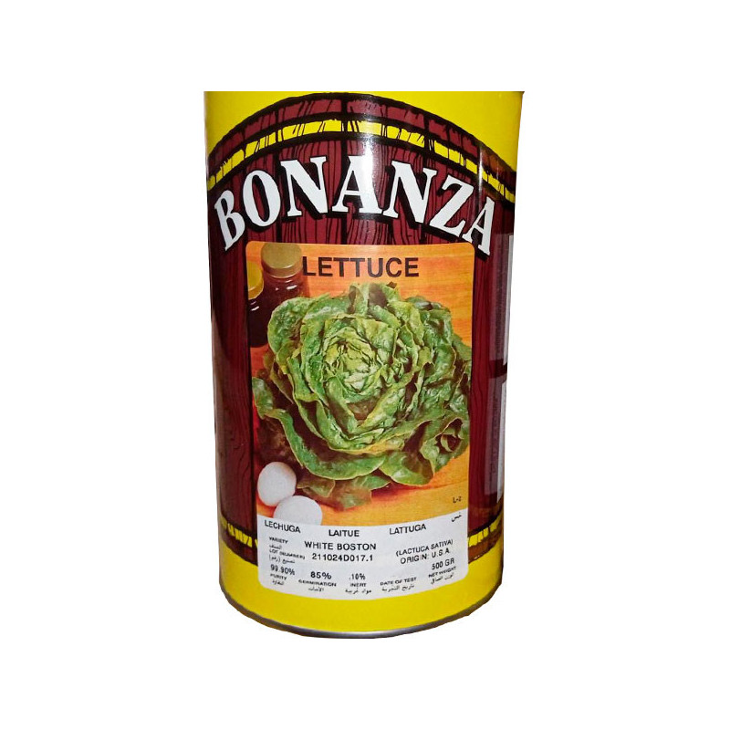  Lechuga White Boston 500gr, Semillas de Lechuga Seda Mantecosa Variedad, Bonanza 180 Lechuga White Boston 500gr, Semillas de Le