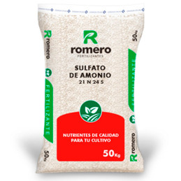  Sulfato de Amonio 50Kg, Fertilizante Agricola Granulado Nitrogeno Azufre, Romero 81.355932 Sulfato de Amonio 50Kg, Fertilizante