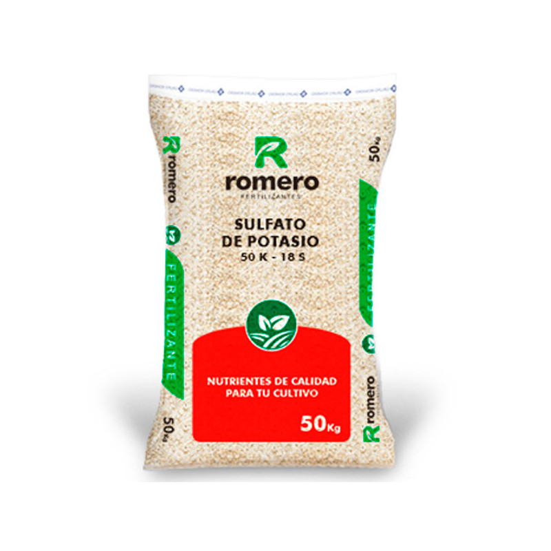  Sulfato de Potasio 50Kg, Fertilizante Agricola Granulado Potasico Azufre, Romero 190.677966 Sulfato de Potasio 50Kg, Fertilizan