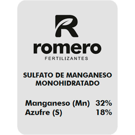  Sulfato de Magnesio Monohidratado 25Kg, Fertilizante Agricola Cristalizado Soluble, Romero 112.711864 Sulfato de Magnesio Monoh