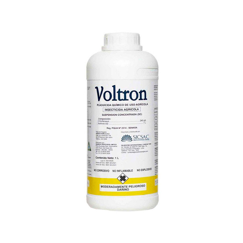  Voltron 1L Frasco Cajax12, Chlorfenapyr Insecticida Accion Contacto Ingestion, SICompany 1633.898305 Voltron 1L Frasco Cajax12,