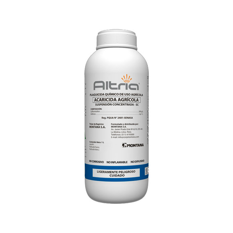  Altria 1L, Cyflumetofen Insecticida Acaricida Agricola Accion Contacto Ingestion, Montana 300 Altria 1L, Cyflumetofen Insectici
