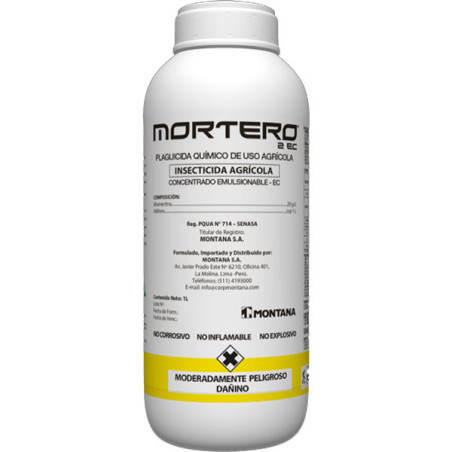  Mortero 1L Frasco Cajax12, Abamectina Insecticida Acaricida Agricola Accion Contacto Ingestion, Montana 479.661017 Mortero 1L F